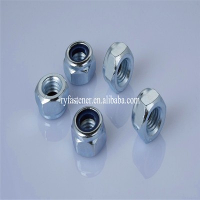 DIN 985 Din 982 white-blue zinc plated nylon lock nut