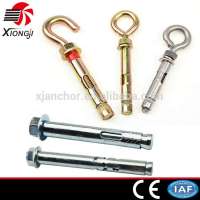 02-03m20 mild steel galvanized steel finished hex bolt price expansion anchor bolt Sleeve anchor